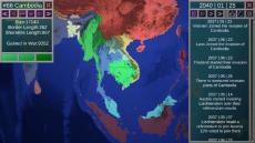 地球上の国々を見守る世界地図観察シム『EarthRoyale 3』Steam早期アクセス開始―侵略や併合で目まぐるしく変化する世界情勢の行く末は