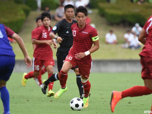 [総体]「誰かに頼るのではなく、自分が」東福岡の注目エース、中島が決勝弾!