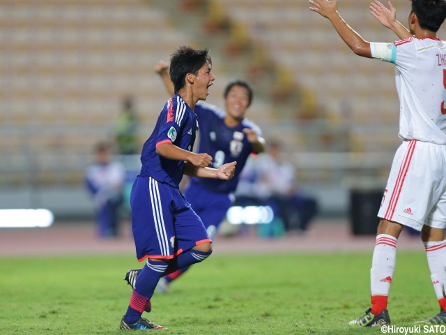 [AFC U-16選手権]U-16日本代表が中国に3発快勝!準々決勝進出決定!!