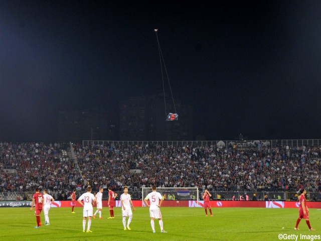 セルビア対アルバニアの没収試合の処分決定…セルビア3-0勝利扱いも勝ち点は付かず