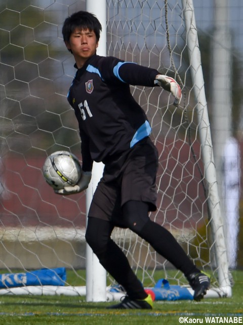 [MOM1333]創造学園GK長谷川諒(新3年)_185cmの長身GKが“当然”の活躍で完封勝利