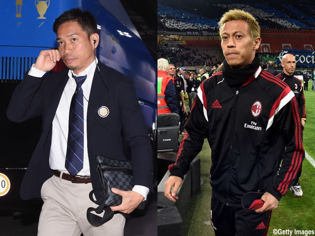 ミラノダービー視察のハリル監督、長友&本田欠場も「話ができて有意義な時間となった」