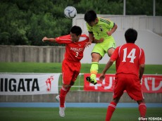 [国際ユースサッカーin新潟]クロス練習では不発も試合で結果、U-17FW菅が決勝ヘッド