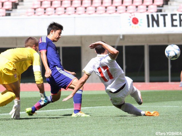 [国際ユースサッカーin新潟]“3戦連発”のU-17代表FW吉平「ある程度理想的な形だった」