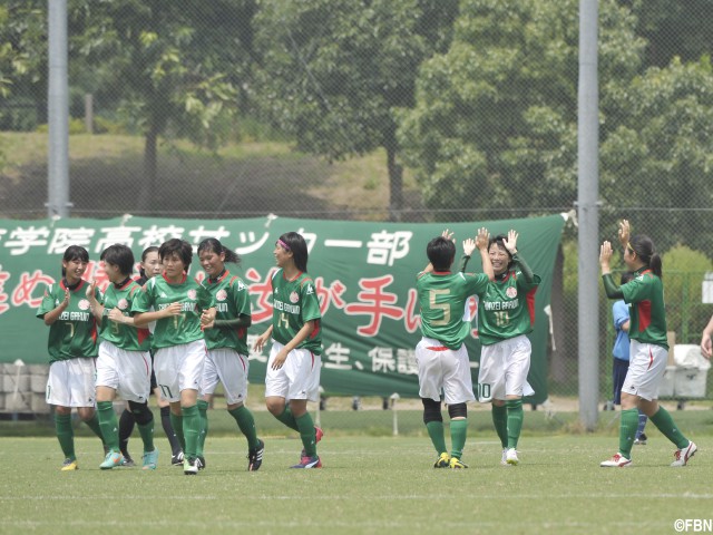 [総体]女子1回戦、九州1位の鎮西学院が開催地代表・神戸一を下す(8枚)