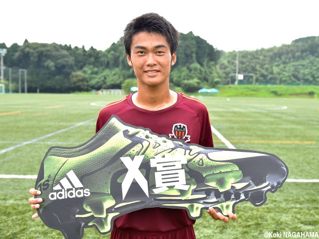 [adidas cup in Fukuoka]「予測不可能」な動き、ルーテル学院FW馬場が「X賞」選出!(4枚)