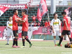 [Jユースカップ]熊本ユースが大量5得点で塩釜FCユースを撃破、2回戦進出