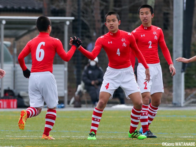 [UAチャレンジカップ]4試合で3度目の1-0勝利、堅守・秋田商が慶應義塾下して決勝進出