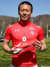 [UAチャレンジカップ]チームMVP_秋田商FW加藤敬明(2年)「自分がゴールを決めて全国で少しでも上に」