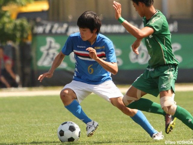 [総体]熊本決勝で存在感示したドリブラー、熊本商MF上村(4枚)