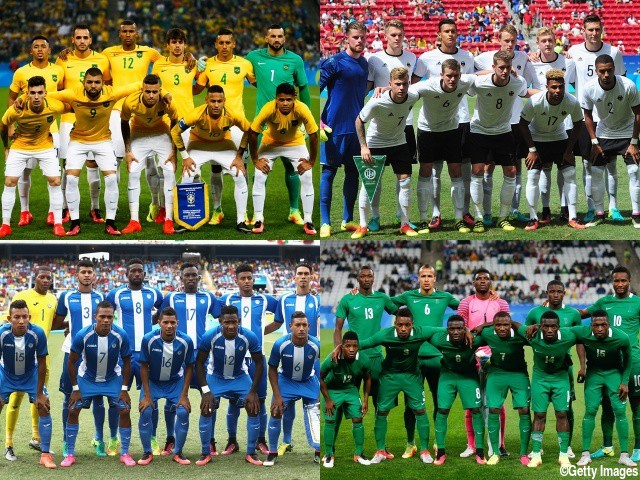 リオ五輪4強出揃う…ブラジルはホンジュラス、ドイツはナイジェリアと決勝進出を争う