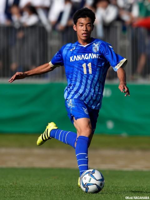 [国体少年男子]神奈川県の注目ドリブラー、U-17日本代表FW椿が「凄み」ある動き