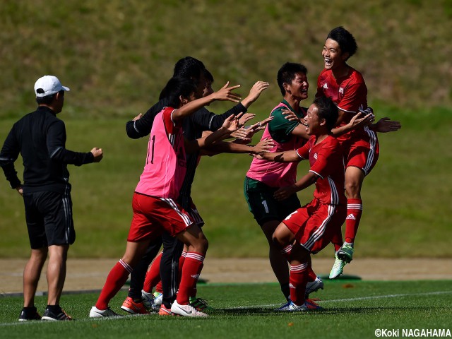 [国体少年男子]広島県、アクションサッカー貫き再び2点差ひっくり返す(16枚)