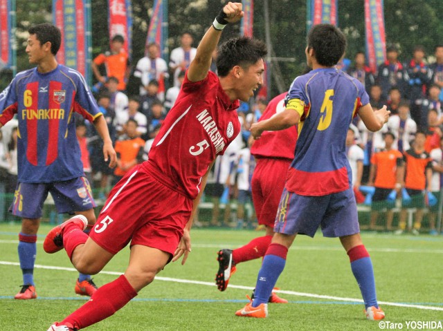 [選手権予選]突き上げた拳!習志野はCB埴田が先制ゴール!:千葉(4枚)