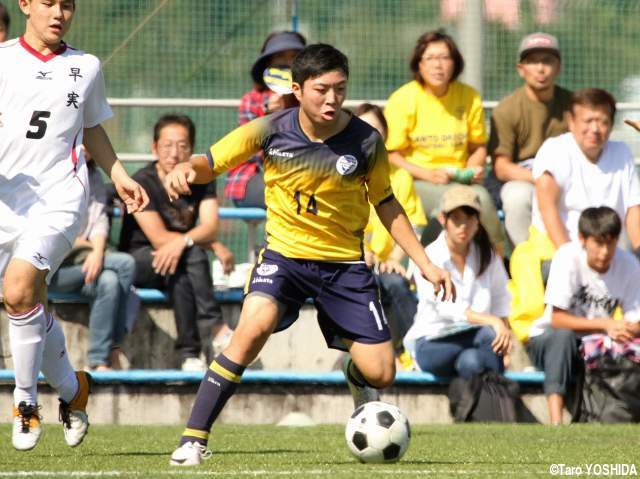 [選手権予選]1年生ドリブラーが緊迫した展開でヒールリフトにも挑戦、関東一の「遊び心」持つMF小関