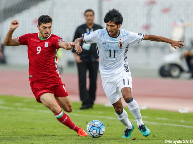 [AFC U-19選手権]期待背負った初先発3人衆、MF長沼、右SB初瀬、FW中村(8枚)