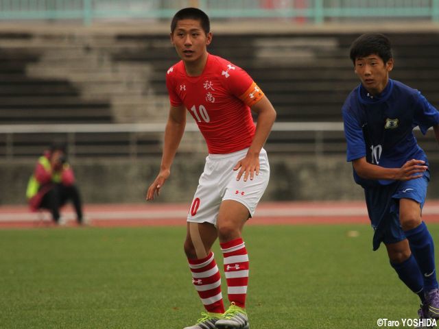 [選手権予選]過去2年は不満の結果、秋田商MF駒野谷主将「最後の年は後悔しないように」