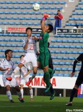 [Jユースカップ]広島ユース期待の2年生守護神、U-19代表GK大迫は雨中で奮闘も・・・(4枚)