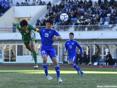 チーム束ねる大体大CB秋山が1点返すヘッド!敗退後、涙あふれる(4枚)