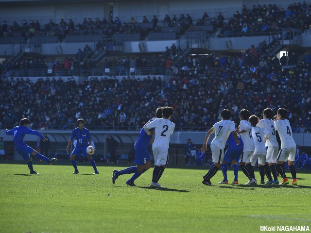 [MOM1998]市立船橋DF杉山弾斗(2年)_志願のFK、左足で決めて市船救う!