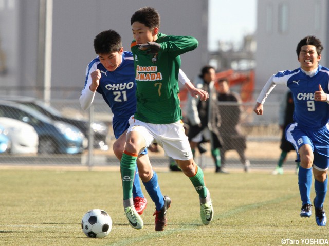 [新人戦]青森山田のU-16代表候補コンビ、MF檀崎竜孔&192cmFW三国ケネディエブス(8枚)