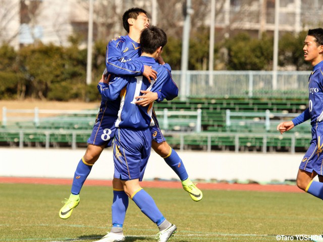 [新人戦]筑陽学園は日章学園に先制許すも、MF龍野が同点ゴール(4枚)