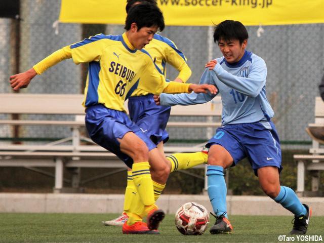 相手の注目MFには「絶対にやらせない」。西武台はSBからボランチ復帰のMF清野が存在感