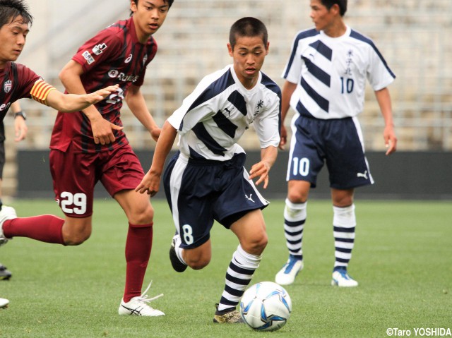 [プレミアリーグWEST]米子北期待の両翼、MF坂田二千翔&FW馬場琢未(4枚)