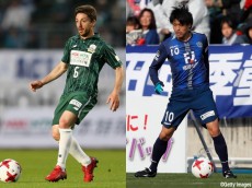 岐阜の元U-21スペイン代表MFが“憧れの選手”とユニフォーム交換、2ショット写真も撮影