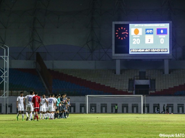 [AFC U-16選手権予選]日韓W杯世代の「02ジャパン」、大量20得点の記録的白星発進!