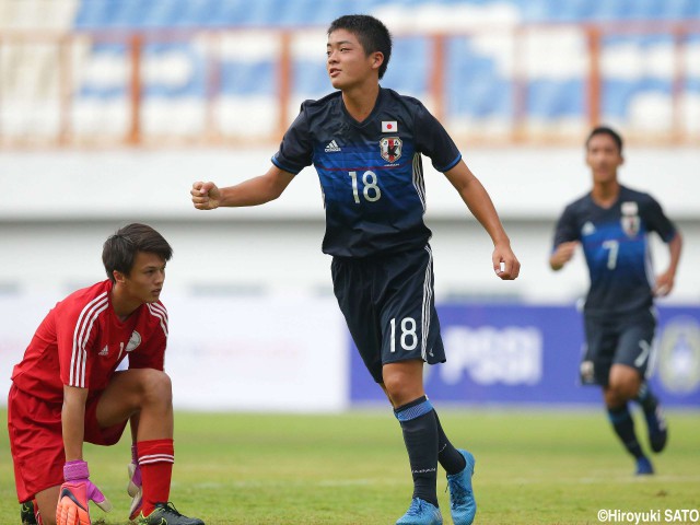 [AFC U-16選手権予選]幕を開けた19年U-17W杯への戦い。U-15日本代表が圧勝発進(16枚)