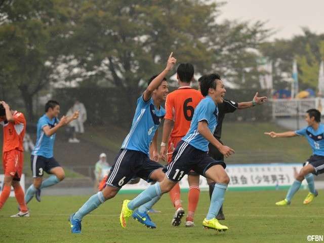 [国体少年男子]延長後半に鮎川峻がV弾!連覇狙う広島県が0-2から追いつき宮崎県を撃破