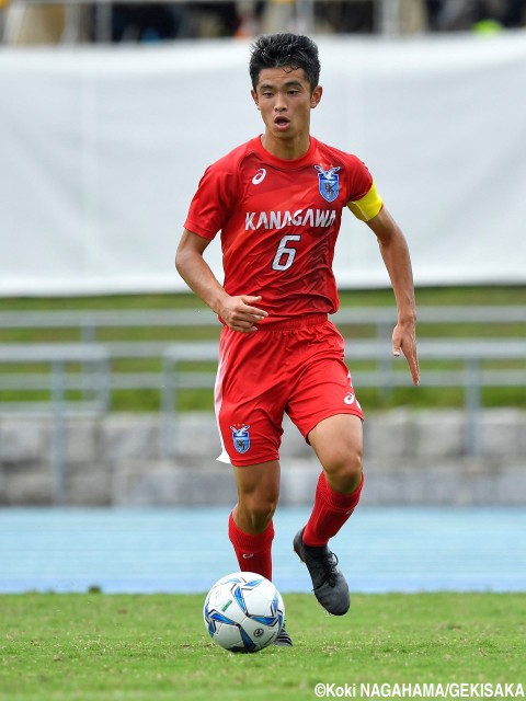 [国体少年男子]いざリベンジへ!昨年3位の経験者MF柴田徹が主将として神奈川県を牽引(4枚)