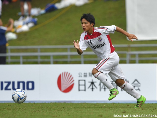 [国体少年男子]群馬県の切り札、U-15代表・MF渡邉は後半11分に投入(4枚)