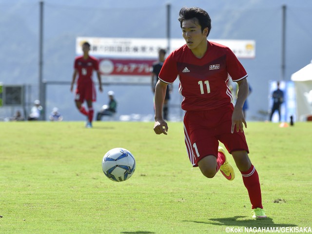 [国体少年男子]走って、決めて、まだ走る!広島県FW鮎川が3戦連続決勝弾(12枚)