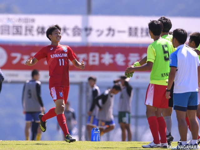 [国体少年男子]4年連続の“宿敵対決”は神奈川県が制す!コンパクトな守り貫き、FW宮城Vヘッドで大阪府撃破!