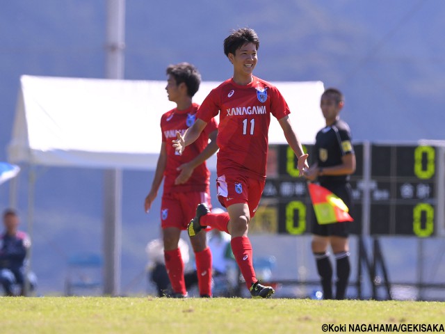 [国体少年男子]神奈川県FW宮城がファイナル導く決勝ヘッド!(8枚)