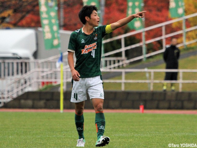 昨年度の日本一メンバー、青森山田CB小山内主将は謙虚にチームを支える(4枚)