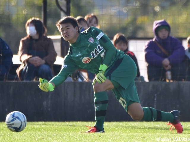 V逸の清水ユースGK天野「もうこんな思いはしたくない」、来季はU-17代表との先発争いへ