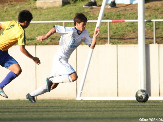 50m走5秒台。成立学園の快足ストライカー、窪田稜(5枚)