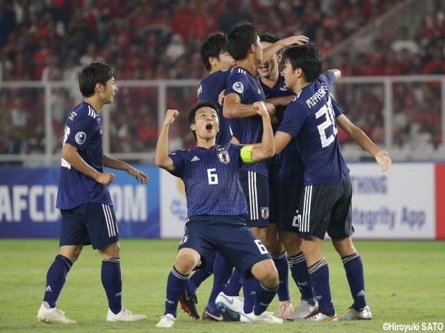 2大会連続のU-20W杯出場権獲得!!U-19日本代表、雷雨のアウェーで6万大観衆黙らせる2発