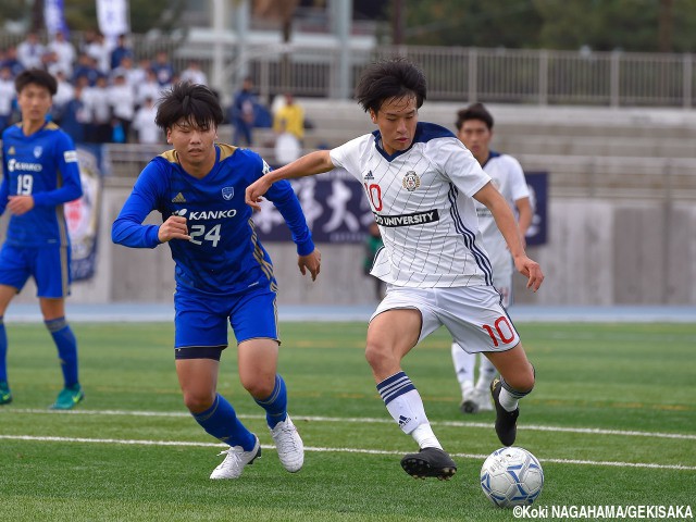 みちのくダービーに「鳥肌」…山形内定FW坂元達裕、東洋大インカレ初得点&決勝点を演出