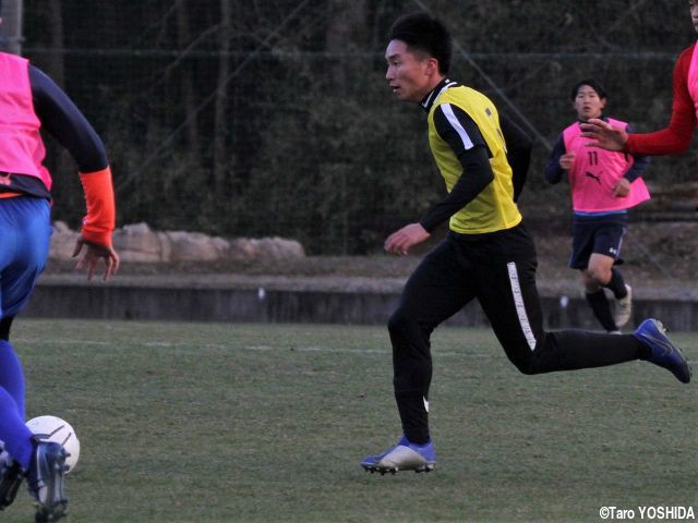 [日本高校選抜選考合宿]大津MF水野雄太「自分のストロングポイントを出してどんどんアピールしていきたい」