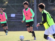 青森山田の新主将、注目選手としても重圧のかかる一年。MF武田は「仲間を信じてやっていきたい」