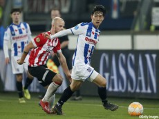 小林祐希が3試合ぶり出場…ヘーレンフェーン、PSVから逃げ切れずに後半AT被弾でドロー