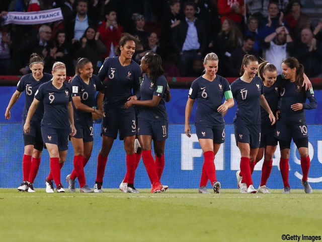 大型DFが圧巻ヘッド2発…女子W杯開幕戦で開催国フランスが韓国に4-0快勝