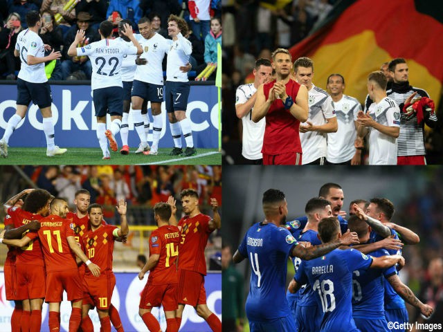 フランスがEURO予選首位に浮上! ドイツは8発ゴールラッシュ…ベルギー、イタリアは4連勝