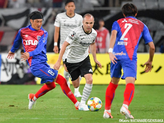 フィンク初陣神戸MFイニエスタが今季初ゴール!首位FC東京相手に鮮やか先制弾!!