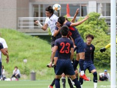 「悔いなくプレーしようと思っていた」。U-18日本代表候補は右手負傷のCB井出が決勝ヘッド