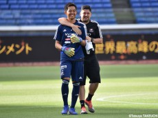 移籍決定のGK飯倉も参加…マンCに挑む横浜FM、日産スタジアムで前日練習(8枚)